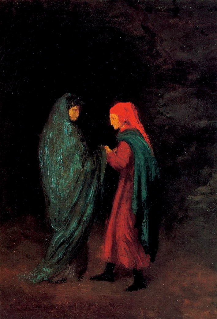  埃德加·德加 Edgar Degas—— 但丁与维吉尔在地狱的路口